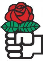 kpm Rote Rose der Sozialistischen Internationale c