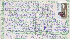 kpm Hass Postkarte des H.J.Sch. vom 03.07.2018