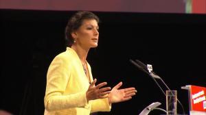 kpm Sahra Wagenknecht beim Abschluss des Parteitags der Linken in Leipzig