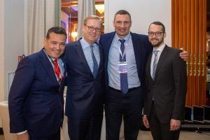 F Oliver Schwebel Markus Frank Vitali Klitschko Jan Schneider copyright Wirtschaftsfoerderung Frankfurt GmbH Rui Camilo