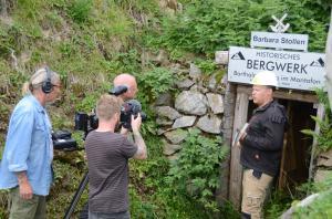 uni BartholomNberg SchrNmmstollen Filmarbeiten mit Peter Prestel und Montafon TV Sept.2018