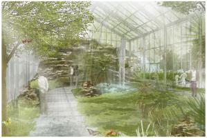 F Palmengarten Schmetterlingshaus Visualisierung Schauraum copyright Kissler und Effgen