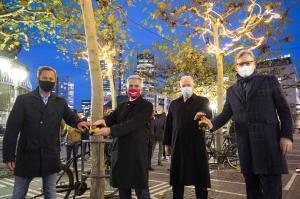 Oliver Strank Peter Feldmann Ulrich Caspar Markus Frank Foto Roessler