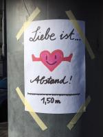 Liebe ist Abstand Zettel copyright Historisches Museum Frankfurt