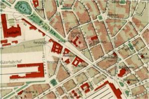 Stadtplan Platz der Republik 1947