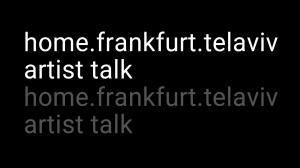 Home Frankfurt Tel Aviv Copyright OPAK Werbeagentur