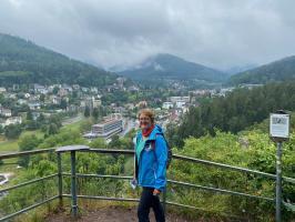 Monika Amann auf dem Falkensteinplateau Foto Zoller