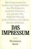 Das Impressum Kant