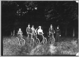 Fahrradausflug um 1900 Copyright ISG FFM Best. S7Voe Nr. 2299