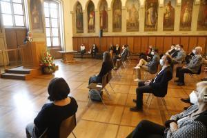 OB Peter Feldmann spricht bei der Deutsch Polnischen Gedenkstunde 2 Copyright Stadt Frankfurt Foto Maik Reuss