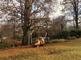 Skulptur einer Loewin Copyright Zoo Frankfurt