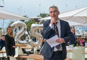 Oberbuergemeister Feldmann bei MIPIM in Cannes Foto Joppen