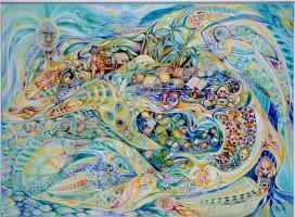 Joe Nalo 1993 The Legend of the Sunken Island Leip Port Moresby Papua Neuguinea 1993 Sammlung WKM Foto WKM