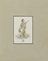 Ottilie von Goethe Selbstportrat mit Kasperlmutze nach Juni 1817 c Klassik Stiftung Weimar Goethe Schiller Archiv GSA 84II4a