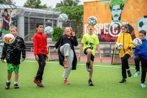 Inklusives Fussballcamp Ferienkarussell Foto MENZEL