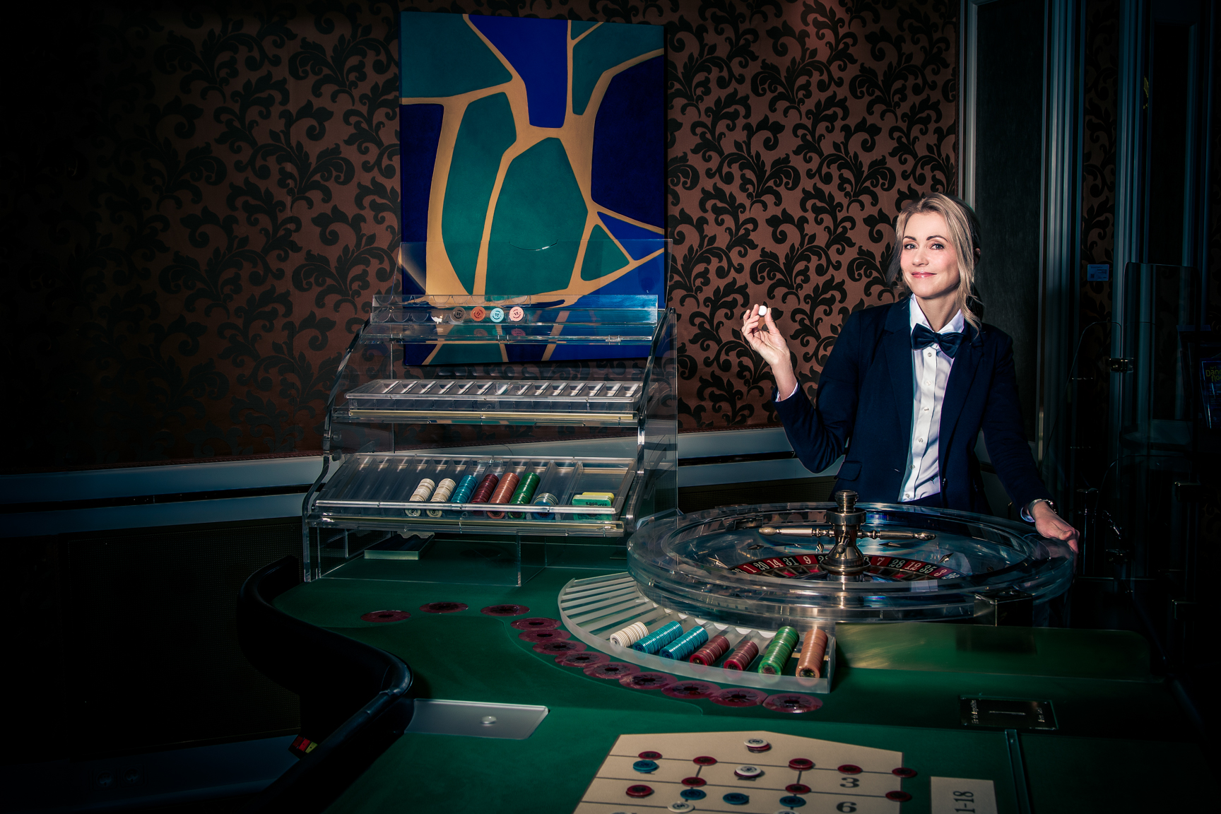 7. Croupière vorher