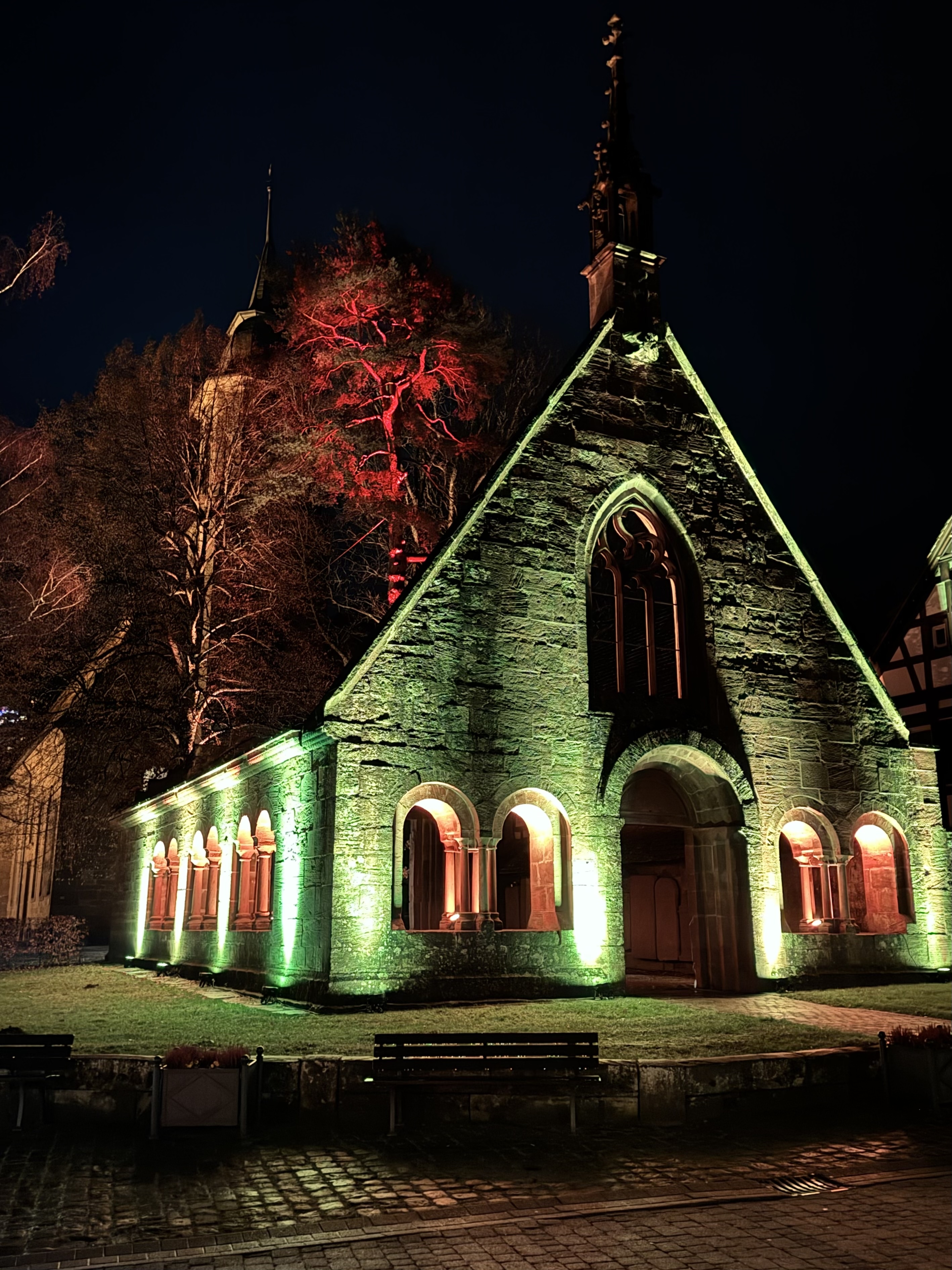 IMG 2426 Foto Zoller Kloster ist beleuchtet