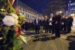 Gedenken Todesmarsch Kranzniederlegung Foto Salome Roessler